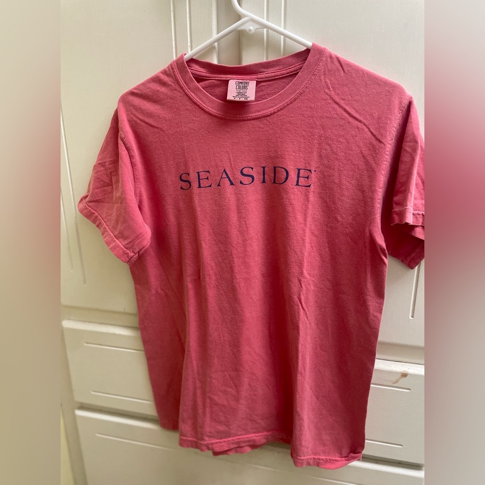 Comfort Colors Vibrant Pink T shirt Seaside size small